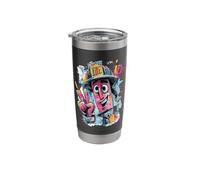 Fire Extinguisher Graffiti Pop Safety Character Graphic Stainless Steel Insulated Tumbler