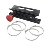 Fire Extinguisher Mount for ATV UTV Off-Road Vehicles, Aluminum Alloy + Plastic Bracket with Red Pin Safety Feature, Adjustable Rings Included