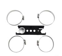 Fire Extinguisher Mounting Bracket with Adjustable Rings for ATV For UTV Ensures Tight Fit on Various Mounting Surfaces (Silver)