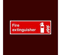 Fire Extinguisher Plastic Sign with double sided fixing tape (FE3) - Fire, Alarm, Extinguisher, Fire Exit, Arrow, Switch, Call Point