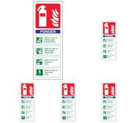 Fire Extinguisher - Powder ID - 75 X 200mm (Pack of 5)