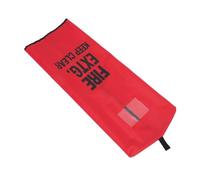 Fire Extinguisher Protective Cover with Window for Outdoor Use | Weatherproof Red Cloth Sleeve, Wall Mounted Fit for Industrial Sites and Building Exteriors
