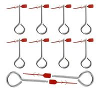 Fire Extinguisher Pull Pins 10pcs Heavy Duty Fire Extinguisher Steel Lock Pins With Safety Red Tamper Seals Fire Equipment Part Supply