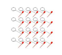Fire Extinguisher Replacement Lock Pins Iron Plastic 20 Sets