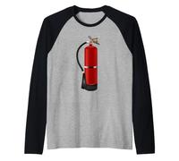 Fire Extinguisher Shirt Hand Held Emergency Fire Protection Raglan Baseball Tee