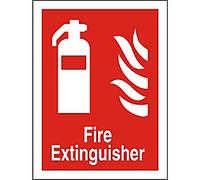 Fire Extinguisher Sign Fire Extinguisher Adhesive Plastic 60 x 40 cm