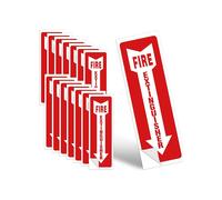 Fire Extinguisher Signs, 15 Pack 4x12 Inch Fire Extinguisher Signs for Home Business, Self Adhesive Safety Sticker Sign