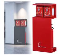 Fire Extinguisher Storage Cabinet for Two Units, Durable and Weather-Resistant for Indoor and Outdoor Safety