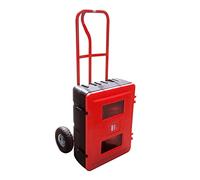 Fire Extinguisher Trolley and Double Cabinet