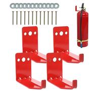 Fire Extinguisher Wall Bracket, Wall Mount for Fire Extinguisher, 4X Heavy Duty Brackets, Space-Saving Bracket, Metal Bracket for Fire Extinguisher Large and Small