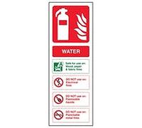 Fire Extinguisher - Water ID - 100 X 280mm