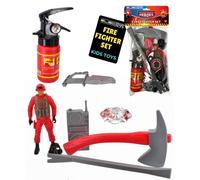 Fire Fighter Role Play Set With Accessories For Kids