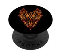 Fire & Flames Phoenix Mythical Bird Rising Born Again PopSockets Adhesive PopGrip