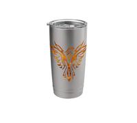 Fire & Flames Phoenix Mythical Bird Rising Born Again Stainless Steel Insulated Tumbler