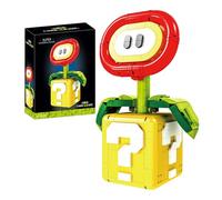 Fire Flower Plant Building Blocks Kits, Fire Flower Plant Building Set, MOC Super Mari Game Character Bricks Toys Model, Gifts for Kids and Adults, 364 PCS