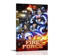 Fire Force Season 3 Poster Decorative Painting Canvas Wall Art Living Room Poster Bedroom Painting Wall Art Picture Print Modern Family Room Decor 12 x 18 Inches (30 x 45 cm)