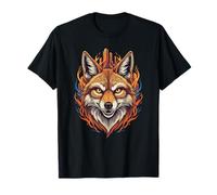 Fire Fox Alpha Spirit Mystic Forest Totem T-Shirt