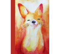 Fire Fox Notebook: 150 White Page Lined Notebook for Dreamers & Creatives