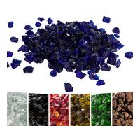 4kg Blue Tempered Fire Glass, Lava Rocks for Outdoor Gas Fire Pits Teamson