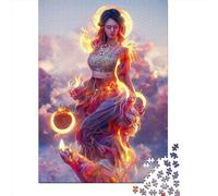 Fire Goddess 1000 Pieces Jigsaw Puzzles for Adults Creative Rectangular Jigsaw Gift Wooden Puzzles Game Brain Teasers Toy 1000pcs (75x50cm)