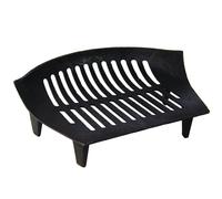 Fire Grate Cast Iron Grill Black Coal Log Fireside Fireplace Accessory Medium
