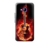 Fire Guitar Burn Case Cover For HTC U11 Life