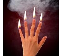 Fire Hands Magic Trick Magician's Fire Flames at Finger Tips Thumb Gimmick Trick Prop for Real Street Stage Magic Tricks