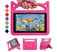 Fire HD 8 tablet Case,All-New Fire HD 8 Plus Tablet Case for Kids (12th/10th Generation,2024/2022/2020 Release),DJ&RPPQ Light Weight Shock Proof Handle Friendly Stand Kids Proof Protective Cover-Pink