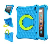 Fire HD 8 tablet case for kids, Fire HD 8 case(12th/10th Gen, 2024/2022/2020 Release),Rotating Kickstand Lightweight Shockproof Handle Kids Case,Blue