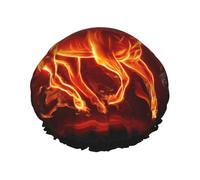 Fire Horse 2 Shower Caps for Women Reusable Waterproof Soft Shower Hat Double Protection Layers