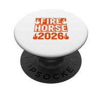 Fire Horse 2026 Chinese Zodiac Baby Year PopSockets Adhesive PopGrip