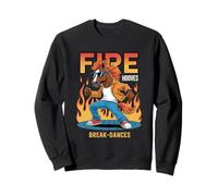 Fire Horse Breakdancing Cool Year of the Horse 2026 Chinese Sweatshirt
