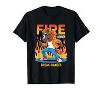 Fire Horse Breakdancing Cool Year of The Horse 2026 Chinese T-Shirt