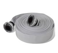 Fire Hose 20m 2in PVC-Lined Polyester Flat with 2in Alu C-Storz Couplings Red EU