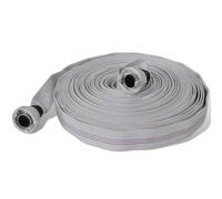 Fire Hose 20m 2in Red Polyester PVC Lined 2in Storz Aluminum Couplings 8bar Flat