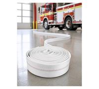 Fire Hose Roll, Lay Flat Water Delivery Pipe, Flame Retardant Hose for Pump Drainage, Construction, Garden, Farm Use - Durable and Versatile