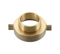 Fire Hydrant Hose Adapter 2-1/2" NST/NH Female x 2" NPT Male Brass Fire Hose and Hydrant adapter with Pin Lug to Garden Hose Adapter