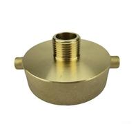 Fire Hydrant Hose Adapter, Brass Hose Adapter, For Connect Fire Hoses To Garden Hoses, For Firefighting And Gardening Applications(2-1/2 NH x3/4 GHT)