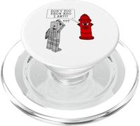 Fire Hydrant Sarcasm, Don't You Know Who I Am? Robot Funny PopSockets PopGrip for MagSafe