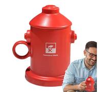 Fire Hydrant Themed Coffee Mug | Ceramic Fireman Party Cup with Ergonomic Handle | Birthday Glassware & Drinkware | Fire Department Theme Decorative Gift