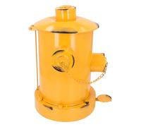 Fire Hydrant Trash Can Decorative Retro Iron Wastebasket Industrial Style Indoor Outdoor Iron Waste Bins with Bucket Pedal Waste Bins for Garden Home Kitchen (yellow)