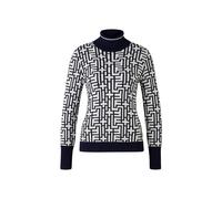 FIRE+ICE Jacquard jumper Maira for women - Dark blue/white - L