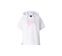 FIRE+ICE Sharon short-sleeved hoodie for women - White/pink - S