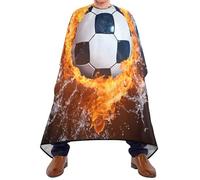 Fire Ice Soccer Ball Men Women Barber Cape Professional Salon Capes Durable Haircut Capes For Makeup Styling Barber Accessories Hairstylists 168X140Cm