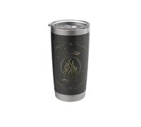 Fire in A Crystal Ball Held in Two Hands Tarot Card Stainless Steel Insulated Tumbler
