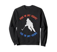 Fire in my heart, ice in my veins hockey tee Sweatshirt