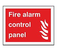 Fire Information Sign Fire Alarm Adhesive Plastic 15 x 20 cm