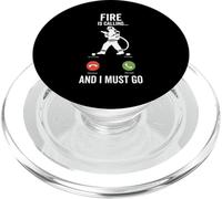 Fire Is Calling Firefighter Rescue Flame Hero Lover PopSockets PopGrip for MagSafe