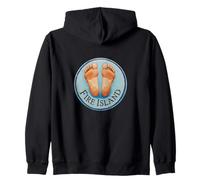 Fire Island barefoot & fancy free! Funny host thank you Zip Hoodie