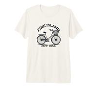 FIRE Island NEW YORK Bicycle Summer Share Vacation Barefoot Premium T-Shirt
